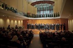 Chorale performance at the Jed Leshowitz recital hall