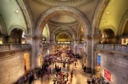 Wide view of the Metropolitan Museum of Art interior
