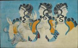 画了三个希腊风格的女人